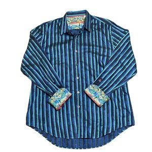 Robert Graham Limited Édition Flip cuff Dress Shirt XL